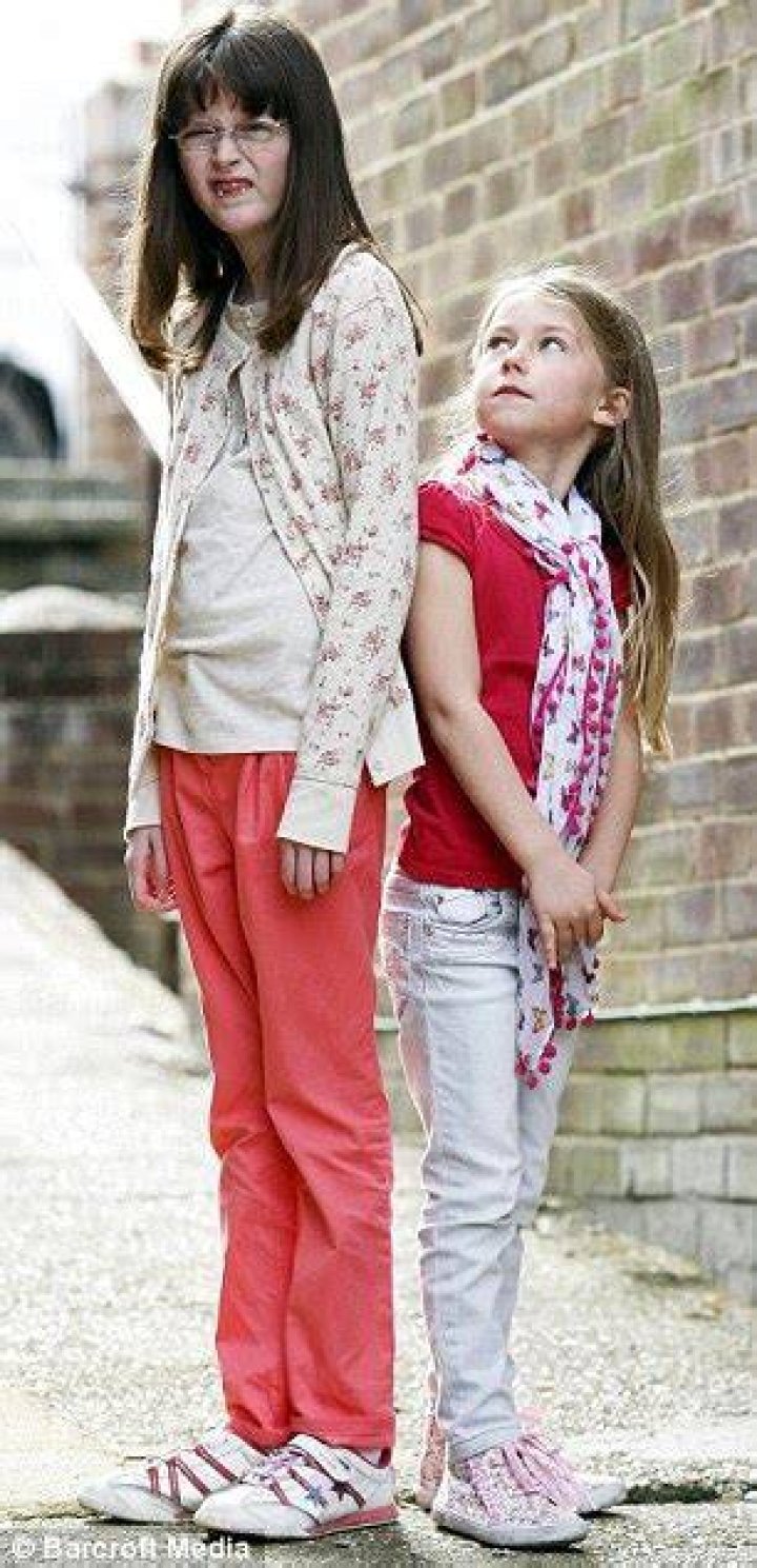 Sophie, pictured above aged six, was insecure about her body and had been struggling to feel confident