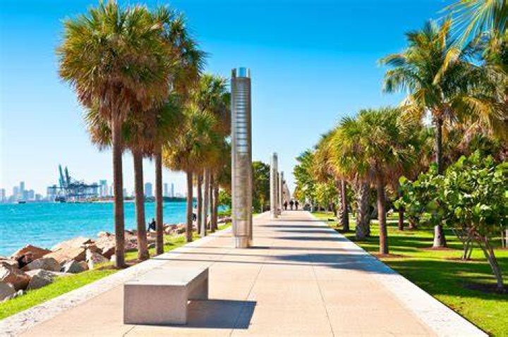  South Pointe Park is perfect for a stroll or jog for a Beckham transfer target