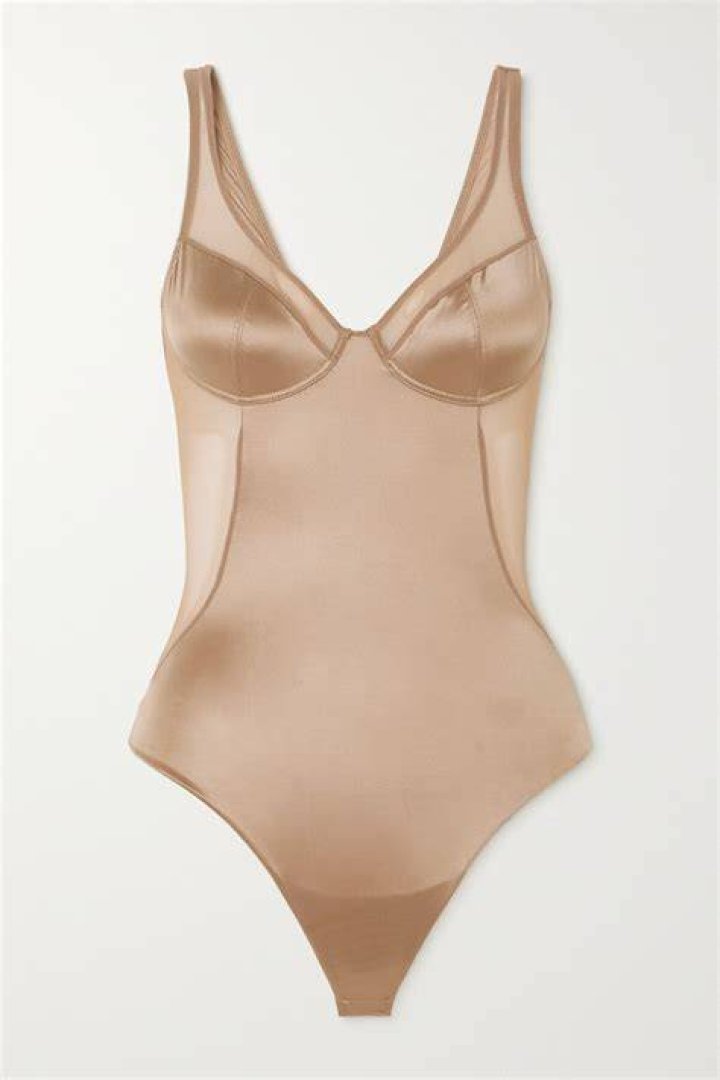 SPANX Shaping Satin Thong Bodysuit