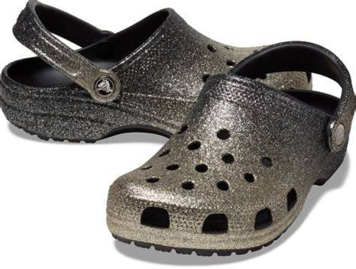 sparkly Crocs