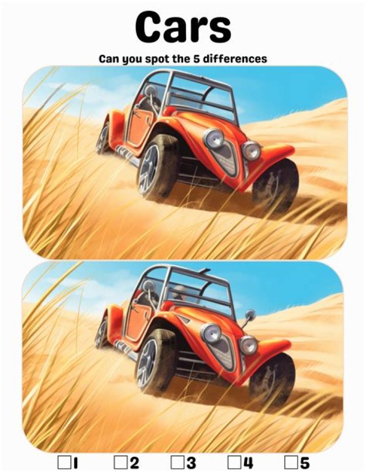 Spot the differences with cars and vehicles