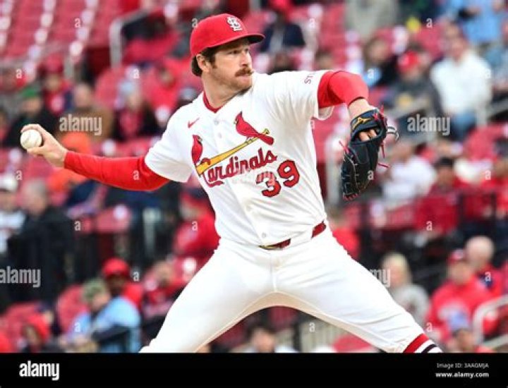 St Louis Cardinals pitcher Miles Mikolas certainly catches the eye