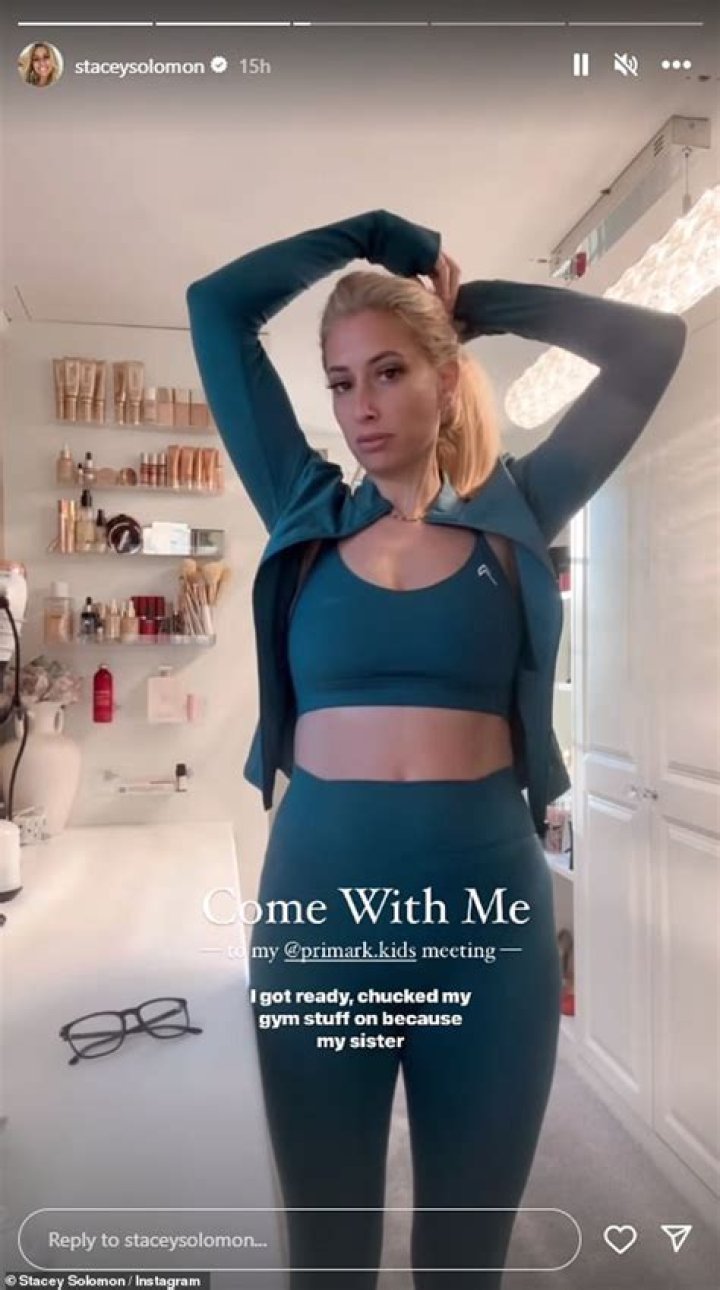 Stacey Solomon showed off her body to inspire her fans