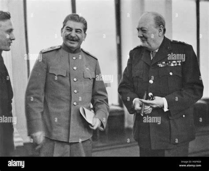 Stalin and Churchill in 1945