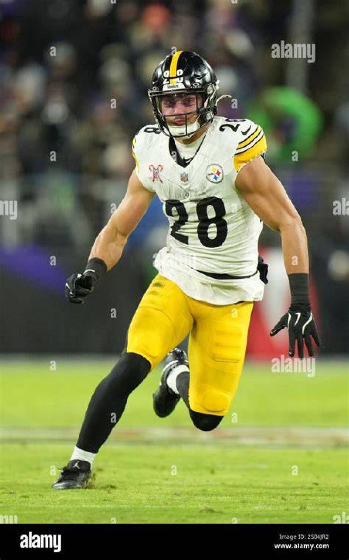 Steelers safety Miles Killebrew (28) blocks a punt by New England Patriots punter Bryce Baringer
