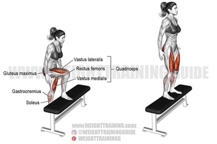 Step ups work multiple muscles in your legs