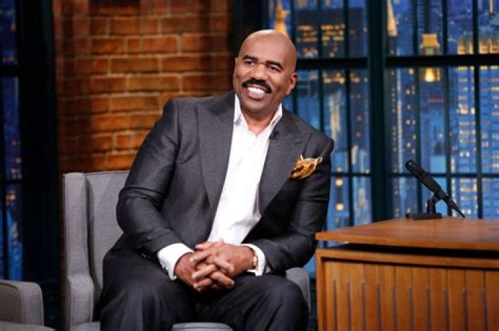 Steve Harvey and Seth Myers