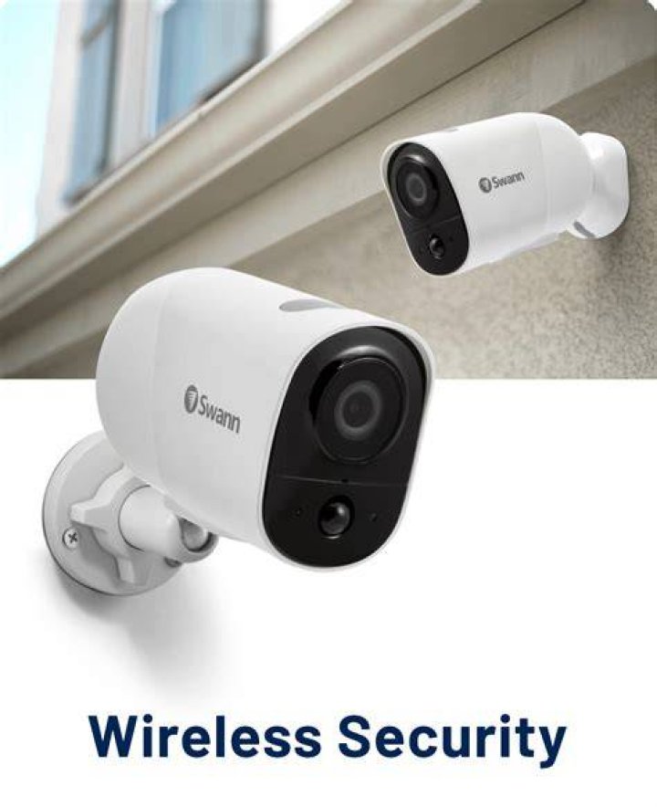 Swann Home Security Camera System with 2TB HDD, 8 Channel 8 Cam, POE Cat5e NVR 4K HD Video, Indoor or Outdoor Wired Surveillance CCTV, Color Night Vision, Heat Motion Detection, LED Lights, 886808FB