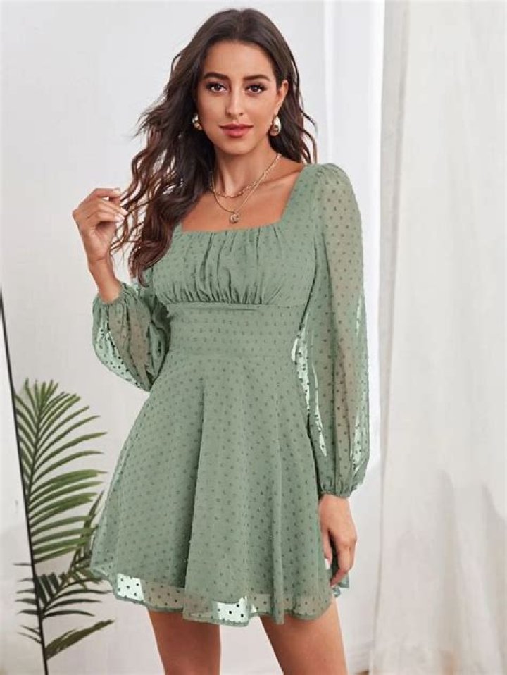 Swiss dot flowy frock