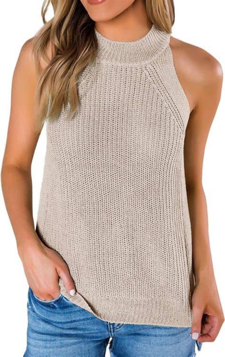 SySea Loose Knit Halter Neck Tank Top