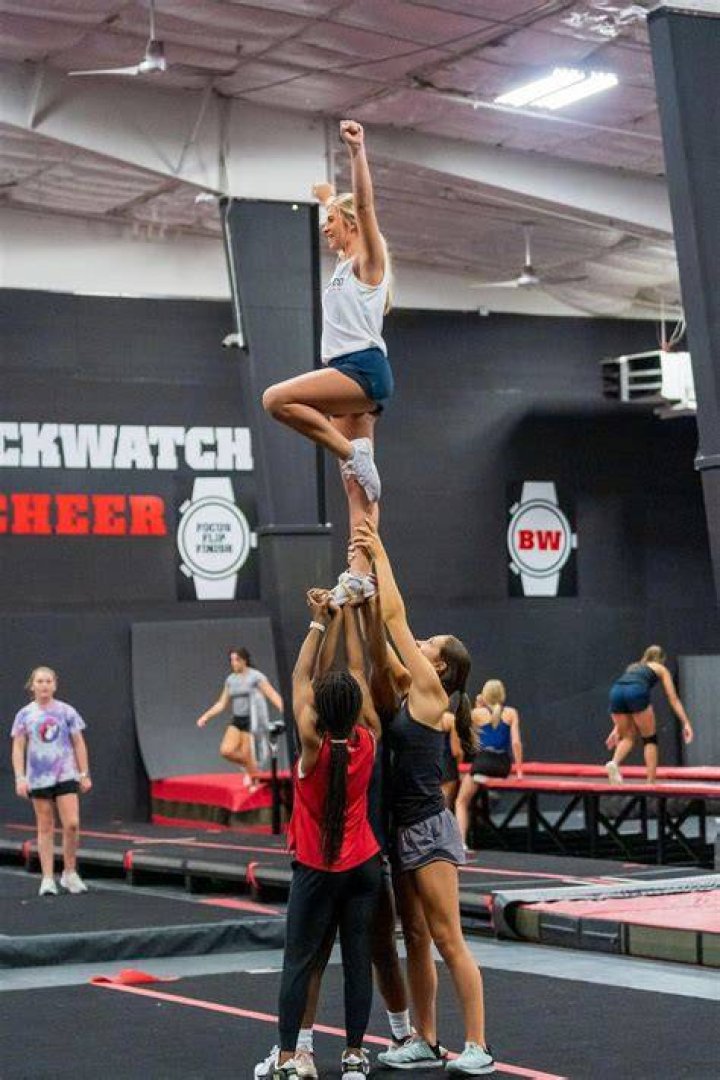 Tailyn was doing cheerleading stunts while nine-months-pregnant 