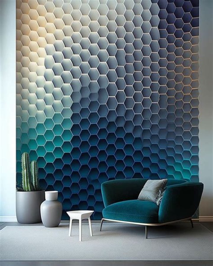 Talented Tim makes geometric wall art, pictured, and sells them on Etsy and on his own website, We Are Lunarium