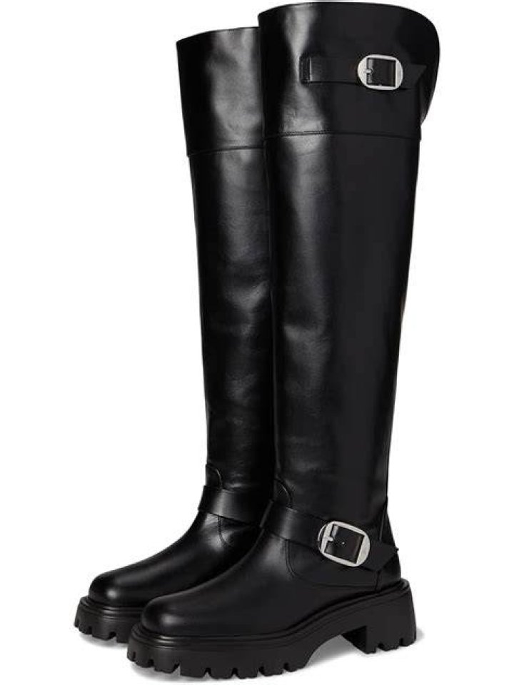 tall black boot