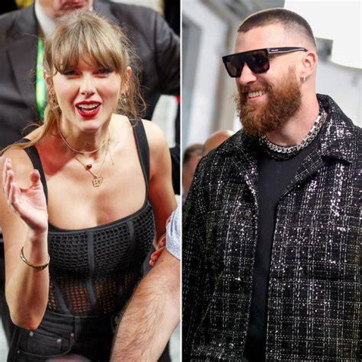 Taylor Swift Looks Super Stylish in Travis Kelces Sparkly Jacket at Super Bowl LVIII Afterparty