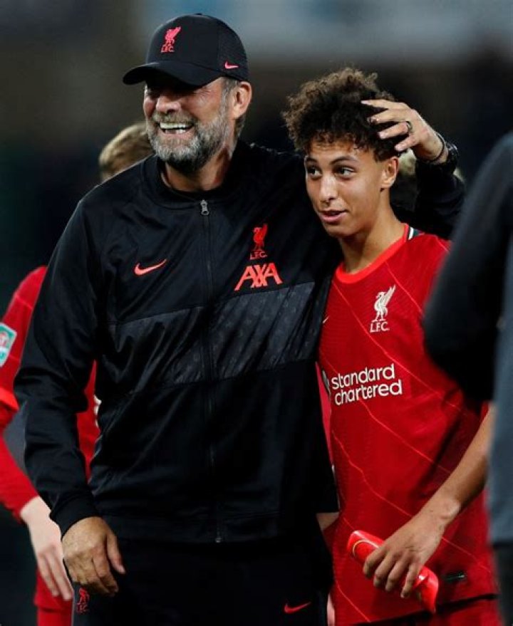Teenager Gordon thanked Klopp for giving him an opportunity in the EFL Cup game