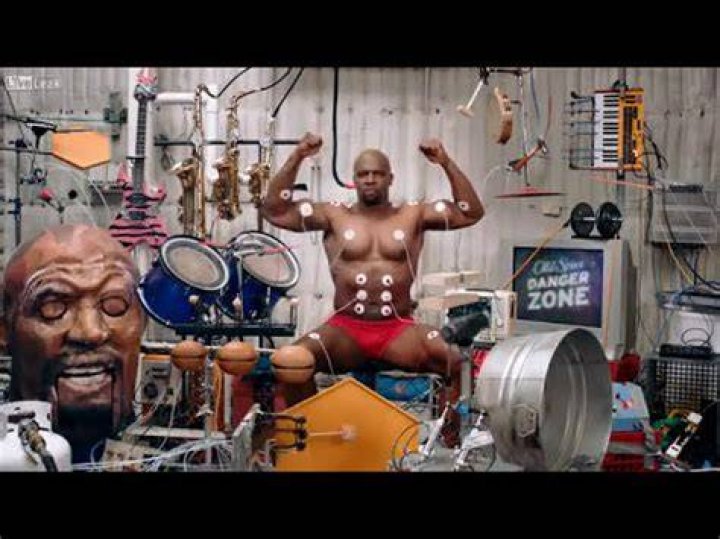 Terry Crews playing piano on Lip Sync Battle