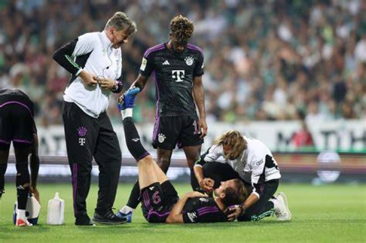 The &pound;104m signing went down with cramp before being subbed off