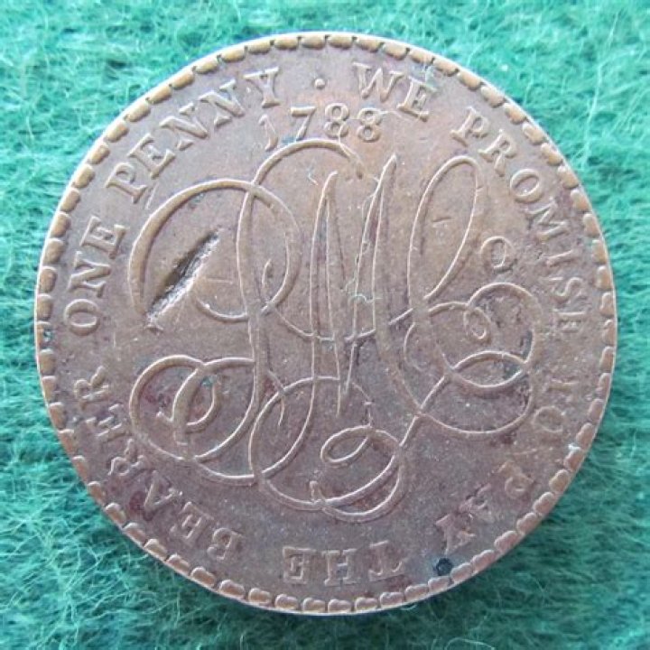 The 1788 penny was one of the first cents produced by the US
