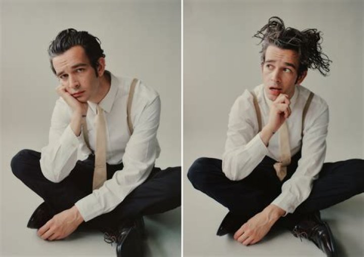 The 1975 frontman Matty Healy pictured during a tour