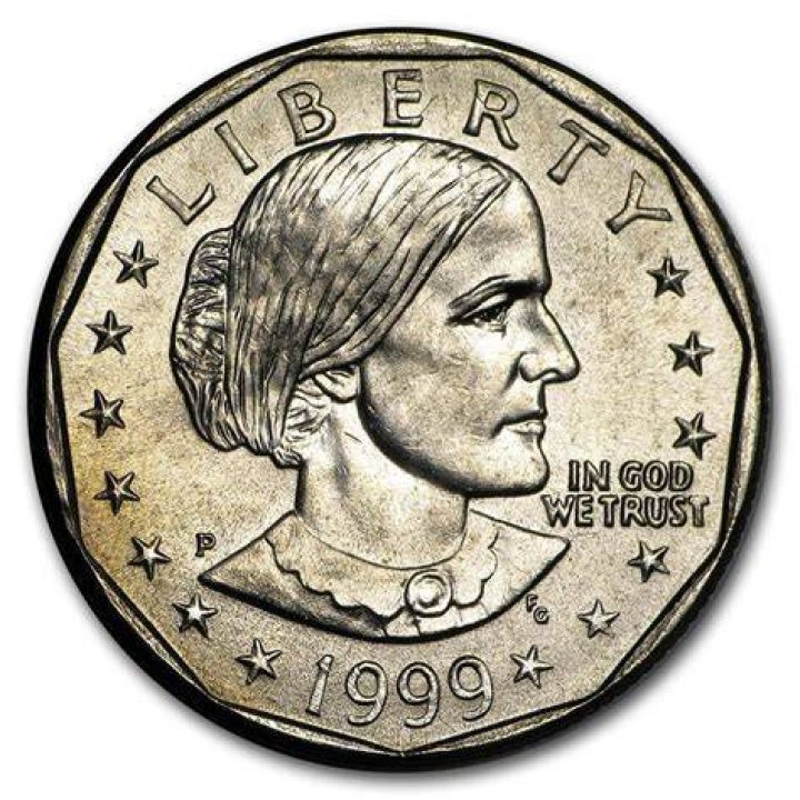 The 1999-P Anthony Dollar was struck on a Sacagawea Dollar planchet