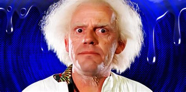 The actors as Doc Brown and Marty McFly in 1985's Back To The Future