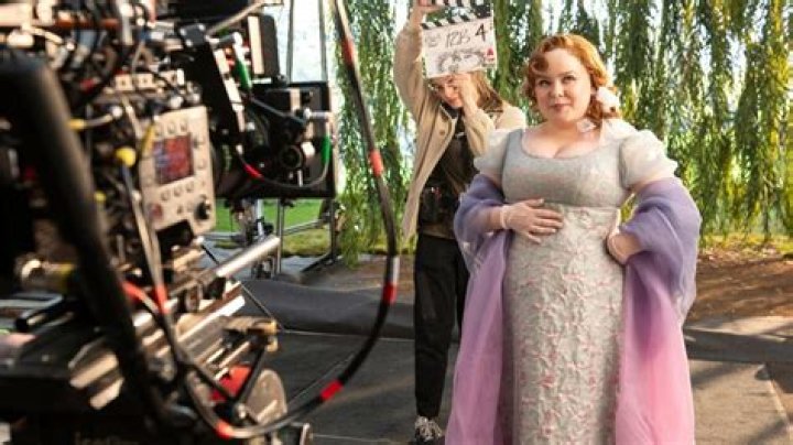 The actress is currently filming in Palm Springs