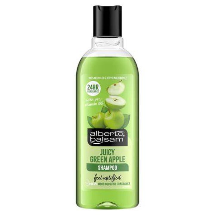  The Alberto Balsam shampoo, which you can buy at Poundland, is squeezed onto a cloth