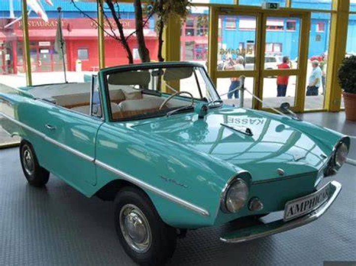 The Amphicar was sold between 1961 and 1968