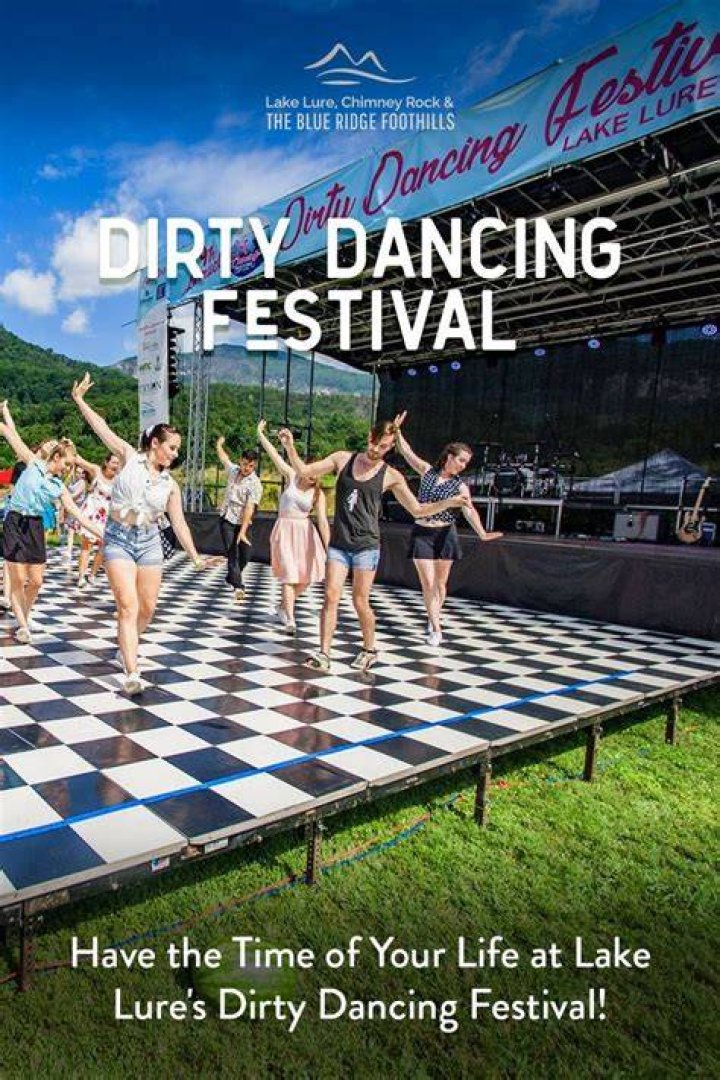  The Annual Dirty Dancing Festival takes place in Morse Park Meadows, Lake Lure