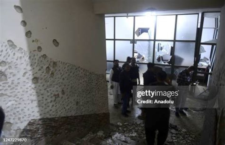 The assailants stormed the house and shot at her husband and his pals