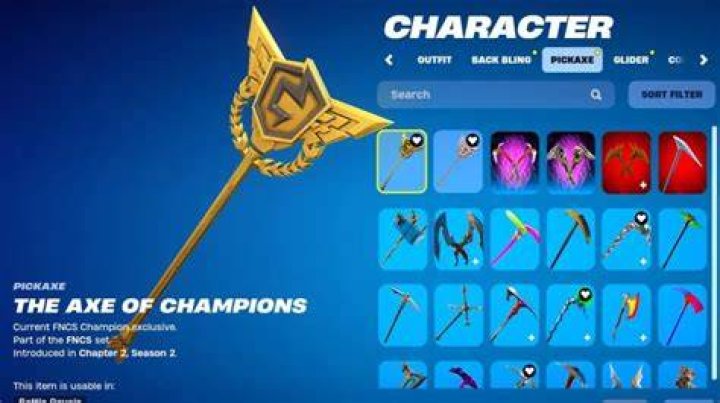The Axe of Champions in the Fortnite Championship Series