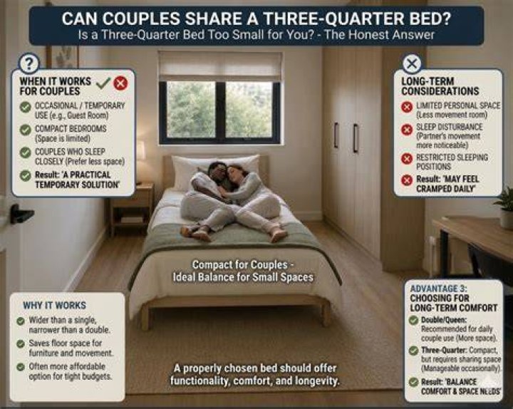 The bed is too small for them to sleep lengthways