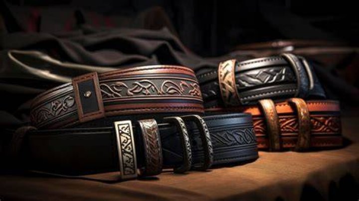 The belts are handcrafted by Majian and his team