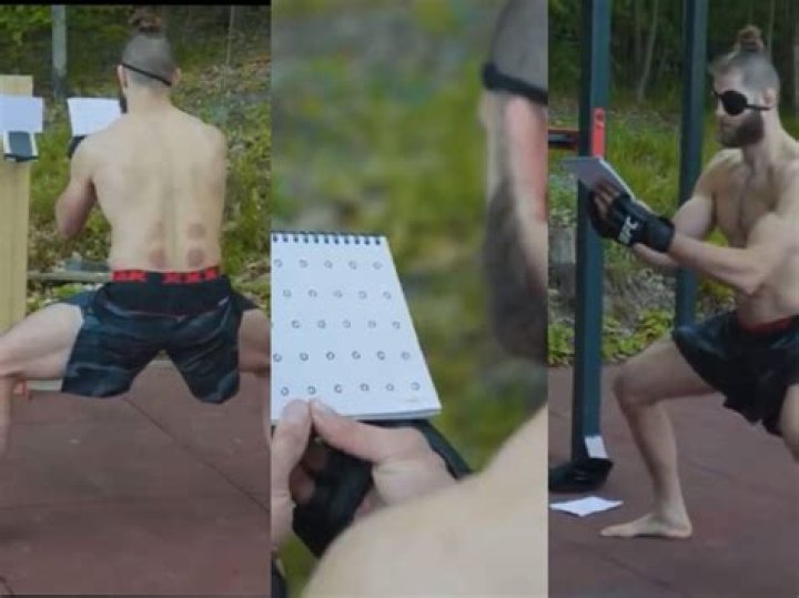 The bizarre training method was introduced by father Abdulmanap Nurmagomedov