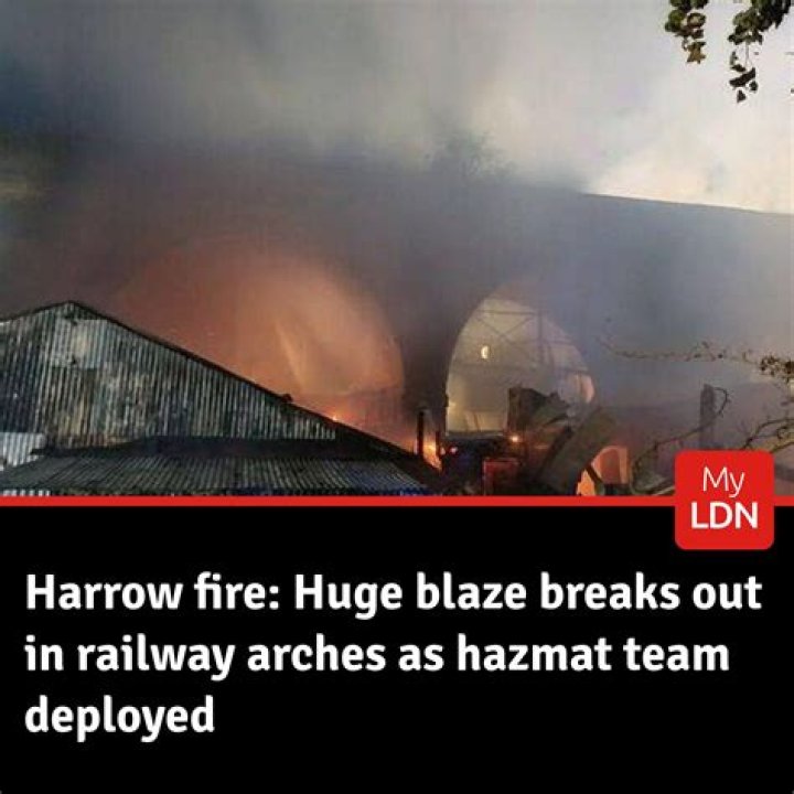 The blaze broke out at about 5.30pm local time