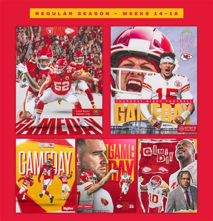 The Chiefs social media page released photos of the team jerseys they'll wear on Sunday
