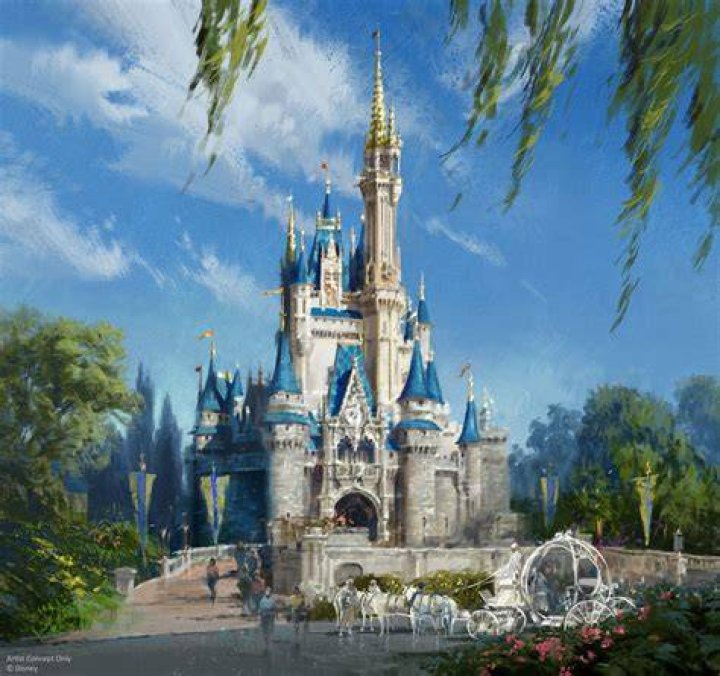 The Cinderella Castle in Disney World is still intact despite reports of a fire