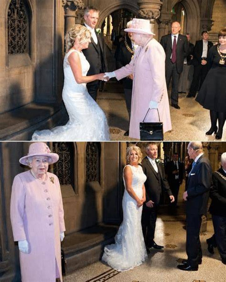 The couple invited the whole town to the nuptials