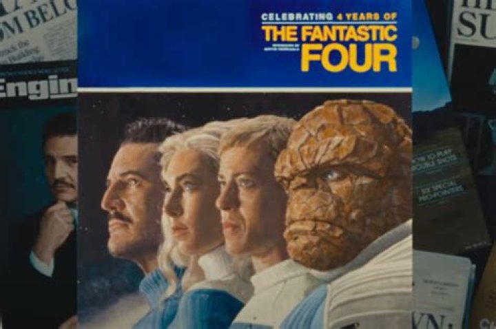 The cover shows the four supermodels dressed in all-black attire while standing on a catwalk next to each other