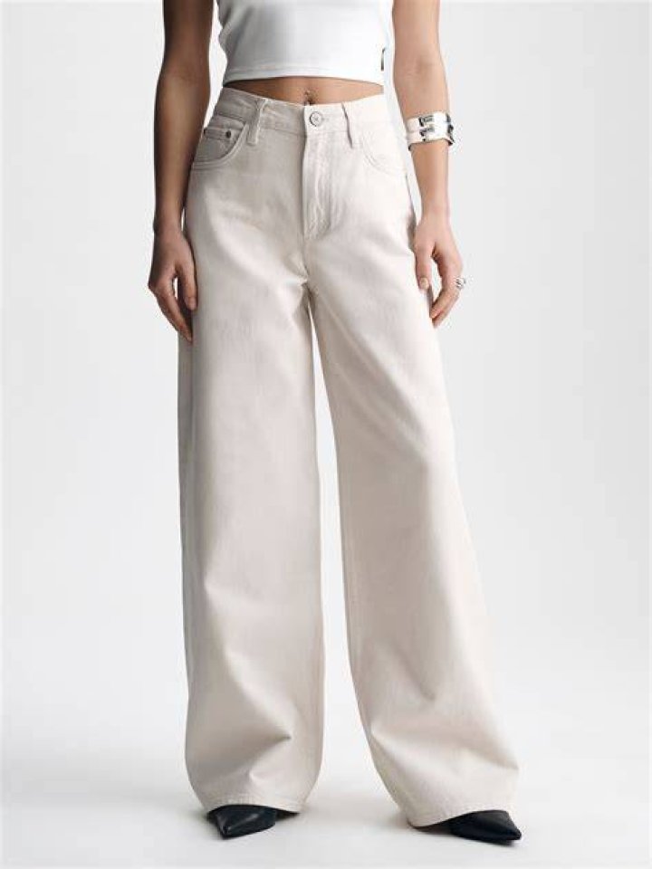 The cream-colored denim set came from Kylie Jenner's personal collection