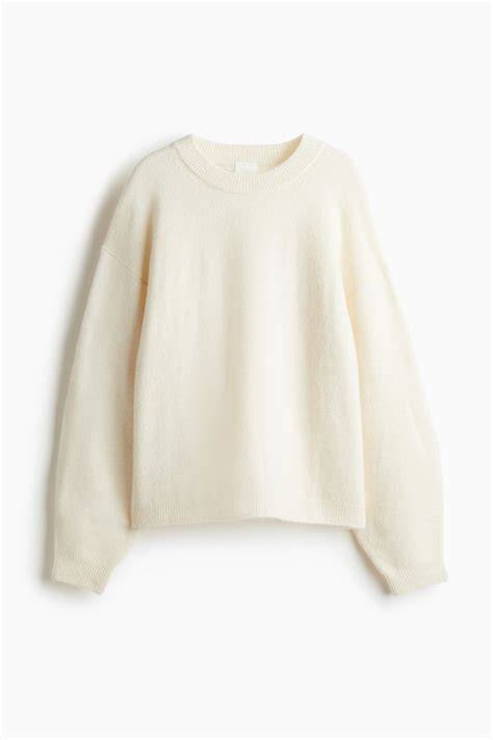 The cream sweater was completely see-through and could easily be NSFW