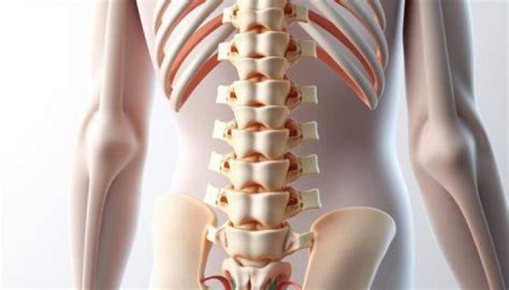 The dislodged vertebrae is clear to see on this X-ray