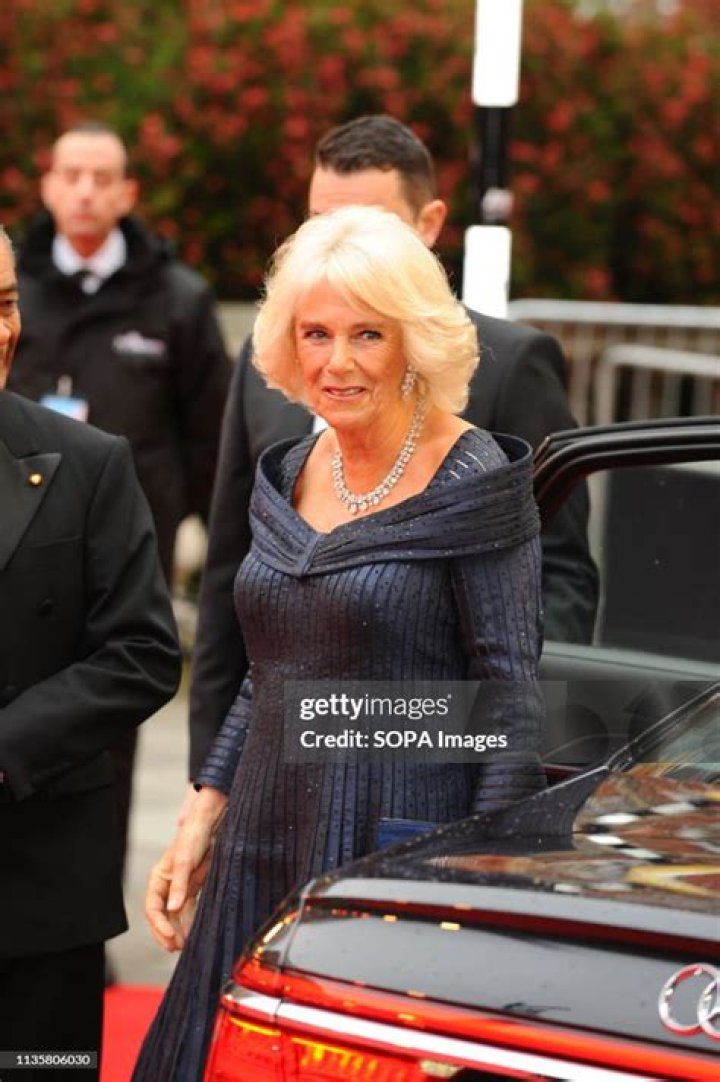 The Duchess is seen arriving at Central Hall in Westminster
