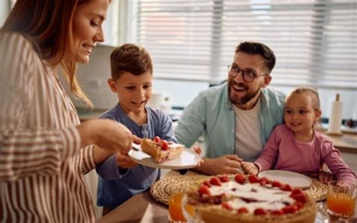 The family often bakes desserts in the naturally lit kitchen