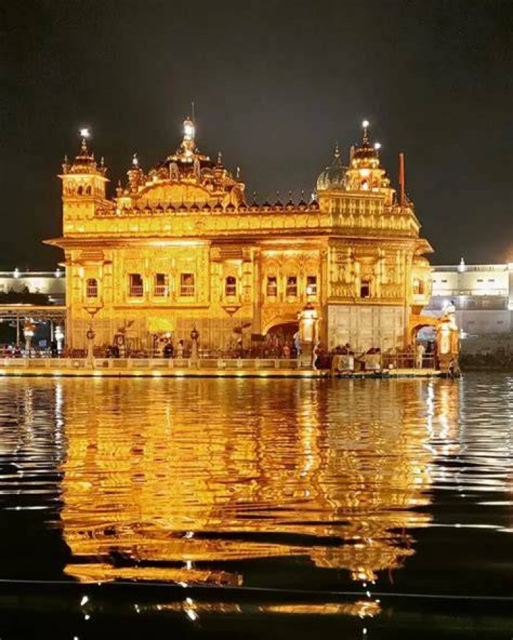 The Golden Temple is currently being repaired