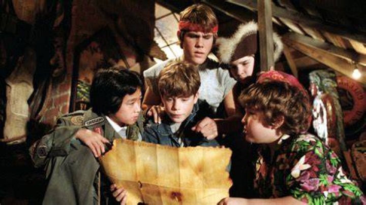 The Goonies is a 1985 classic film - seen here Corey Feldman, Sean Astin, Jonathan Ke Huy Quan and Jeff Cohen