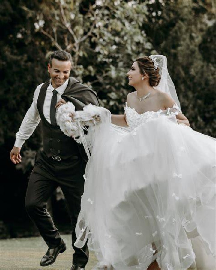  The happy couple after they said I do