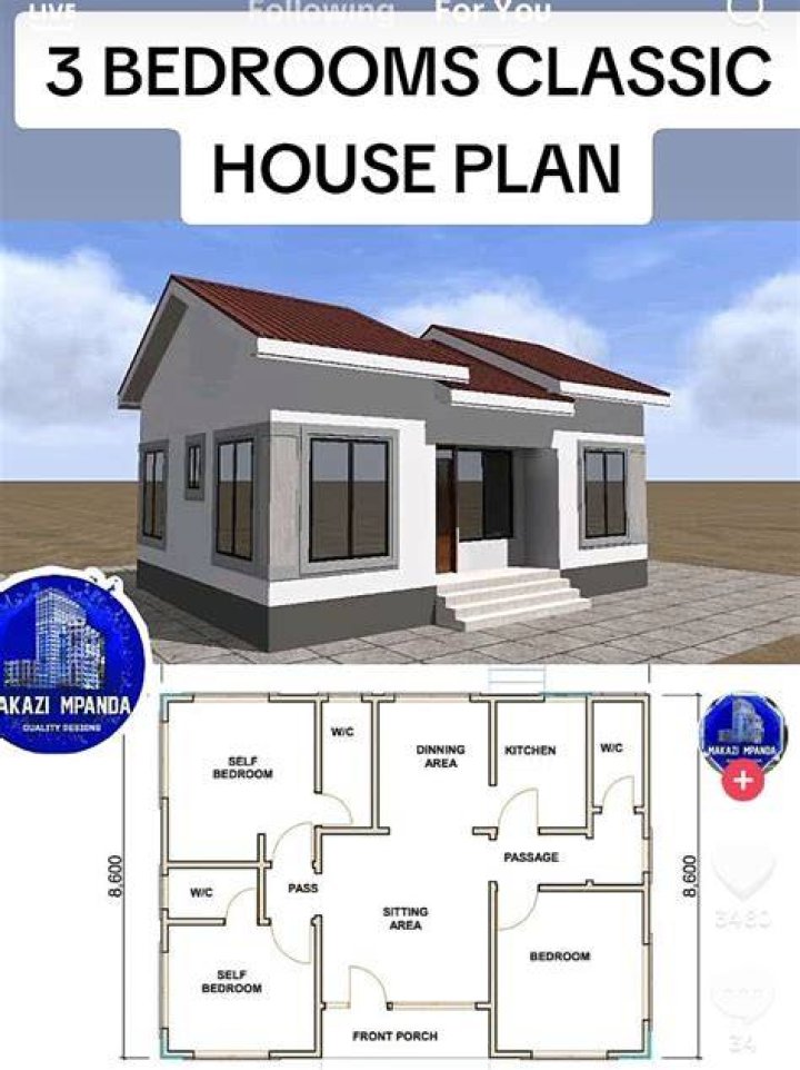 The house features three bedrooms and an outside BBQ lounge