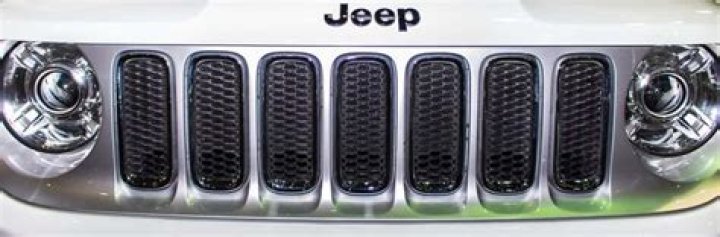 The iconic seven-slot grille means there's no need for a Jeep badge 