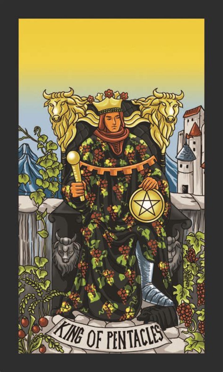The King of Pentacles tarot card brings an abundance of wealth